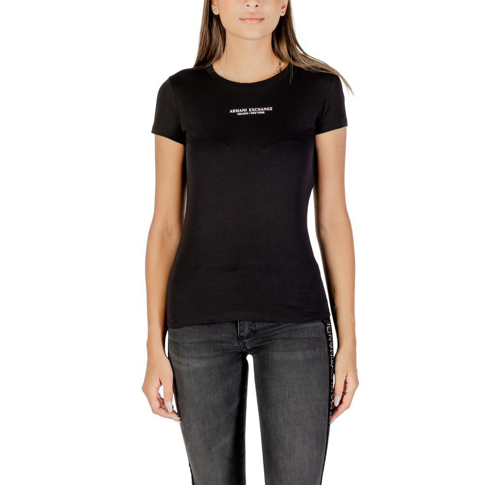 Armani Exchange Black Cotton T-Shirt | Regal Royce