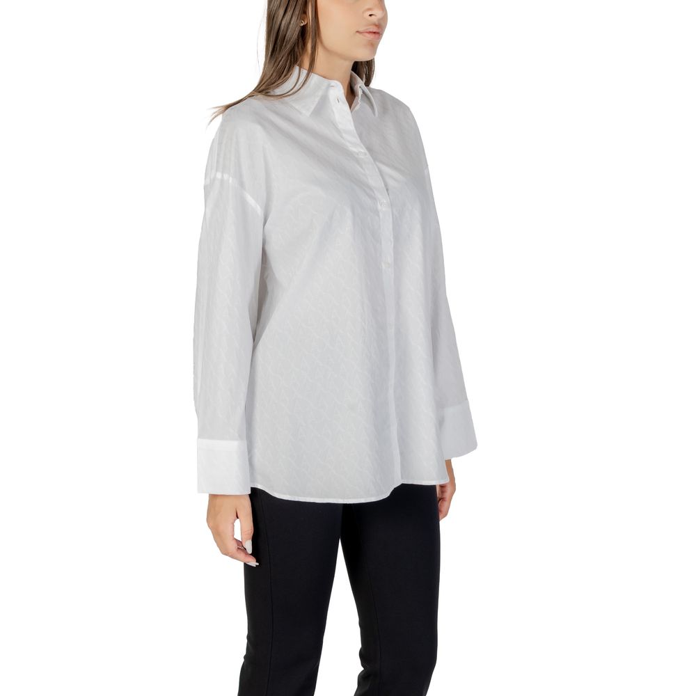 Armani Exchange White Cotton Blouse | Regal Royce