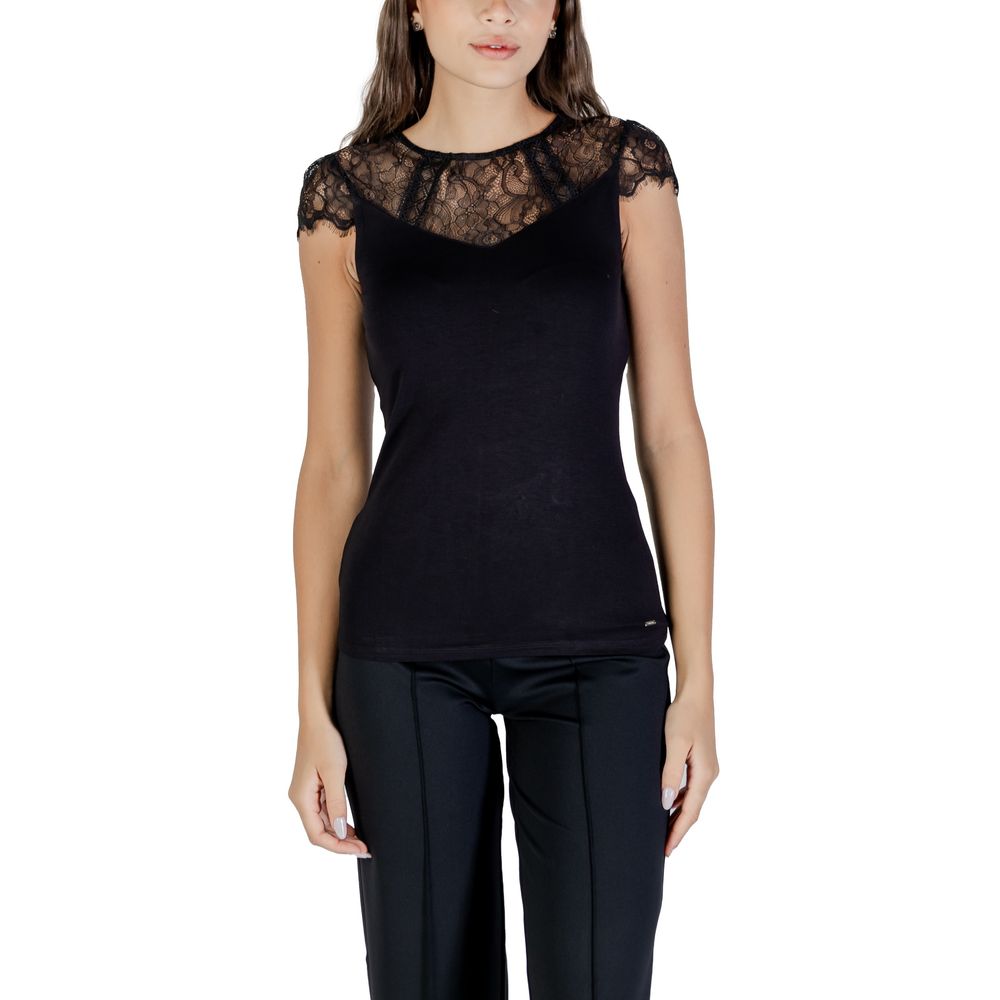 Morgan De Toi Black Viscose Blouse | Regal Royce