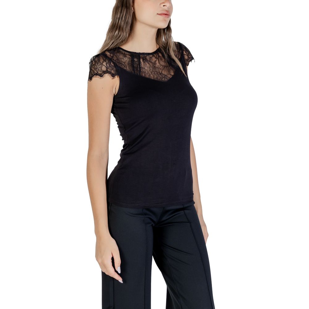 Morgan De Toi Black Viscose Blouse | Regal Royce