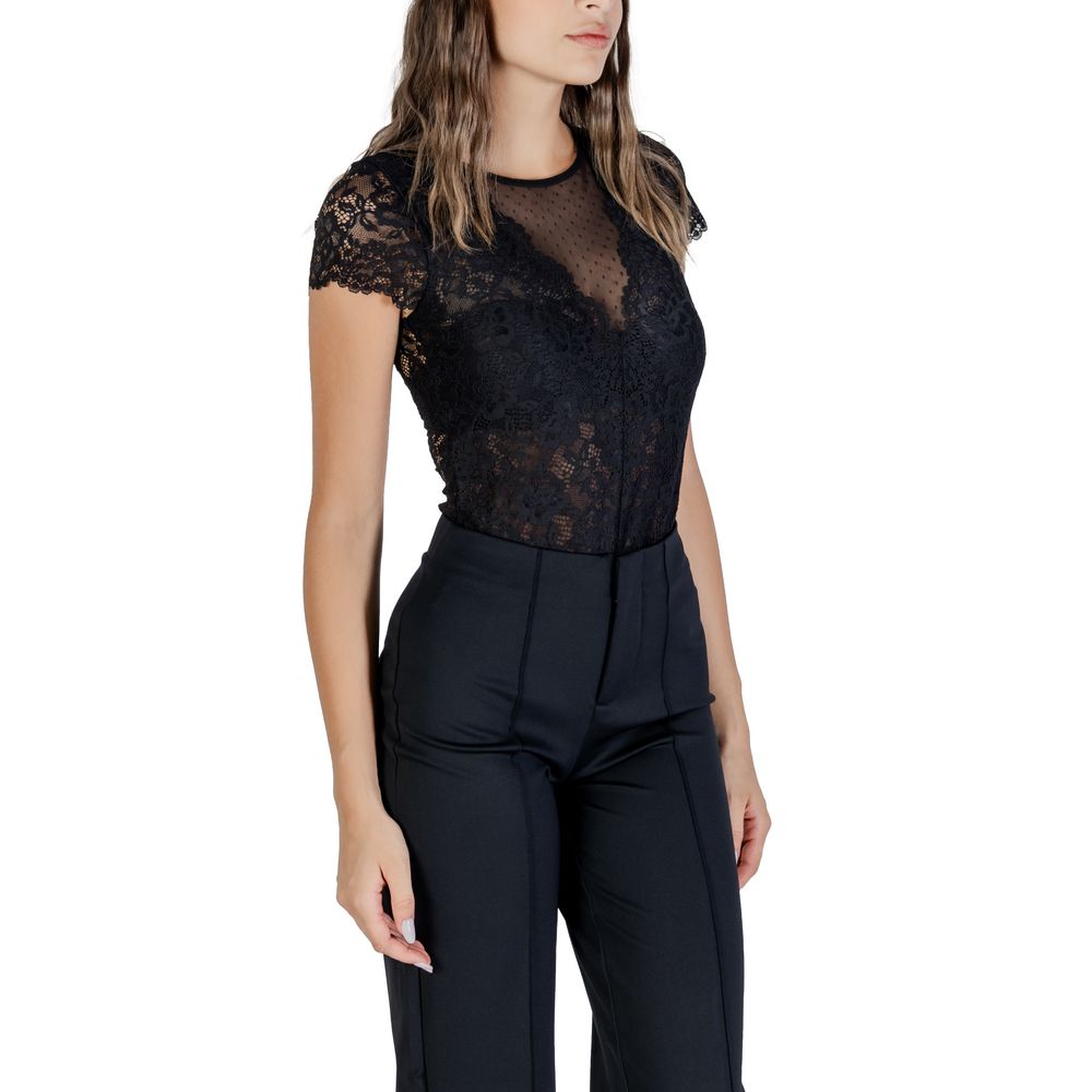 Morgan De Toi Black Polyamide Bodysuit | Regal Royce