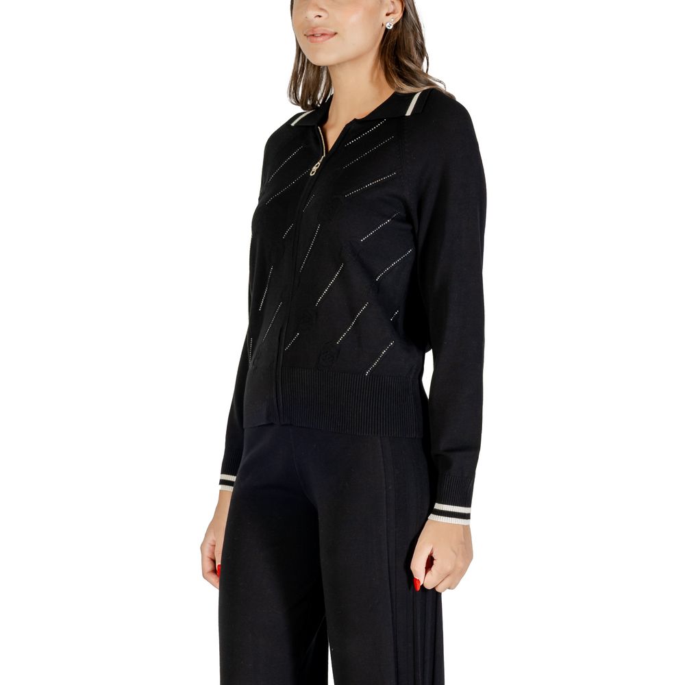Liu Jo Black And White Viscose Cardigan | Regal Royce