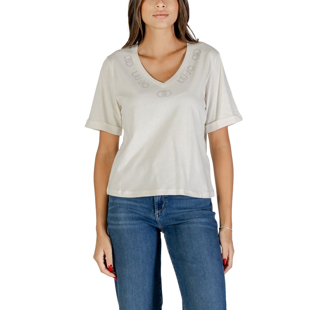 Liu Jo White Cotton T-Shirt | Regal Royce