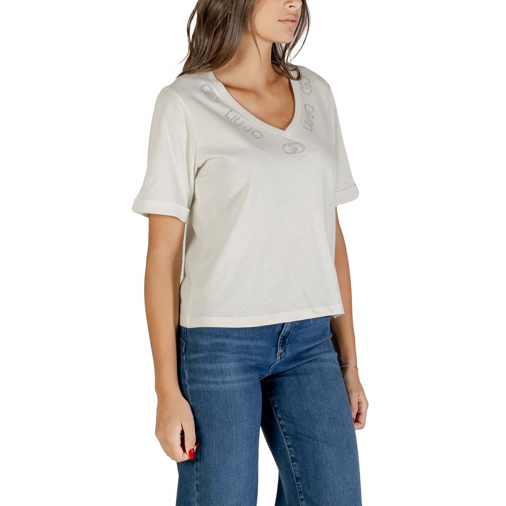 Liu Jo White Cotton T-Shirt | Regal Royce