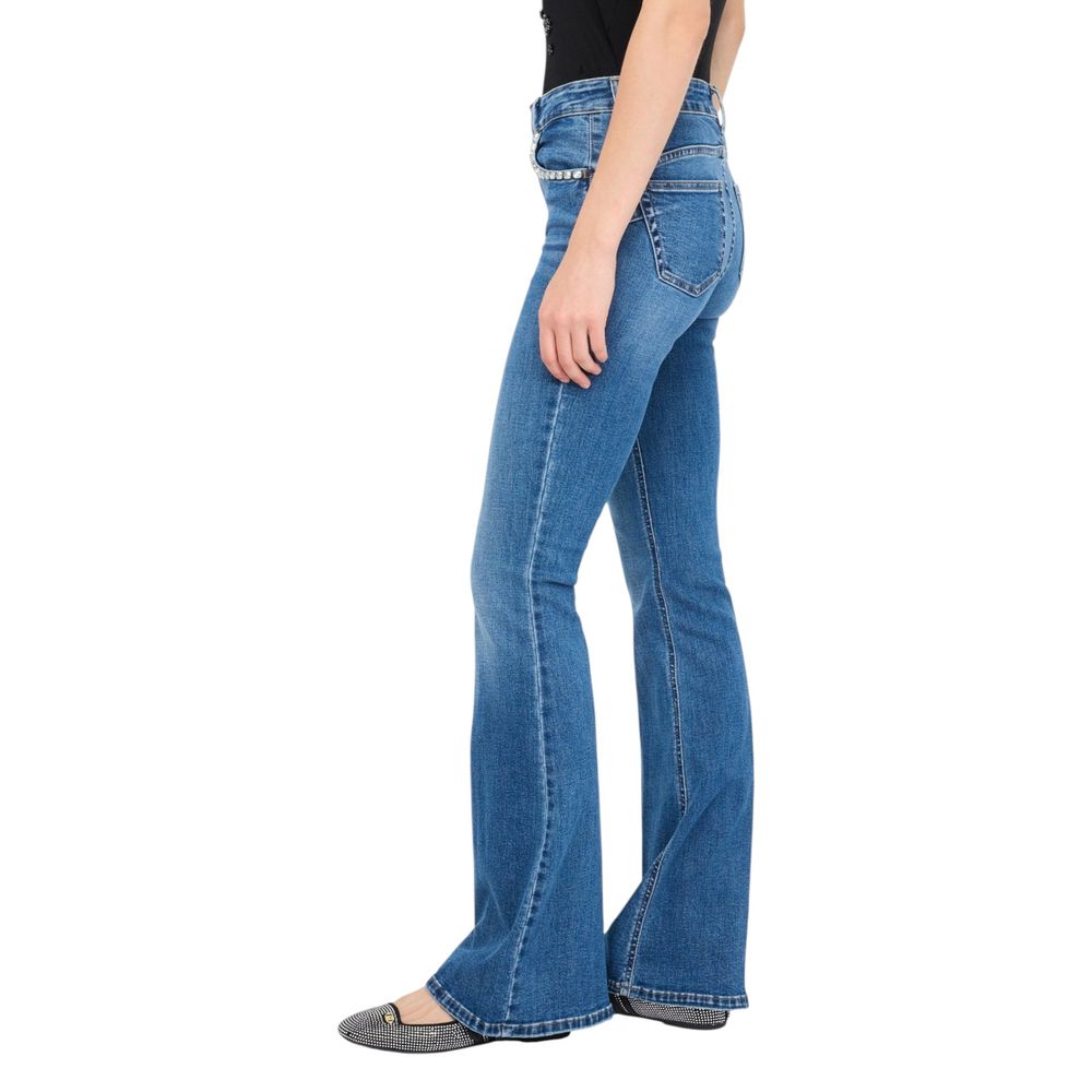 Liu Jo Blue Cotton Bootcut Jeans | Regal Royce