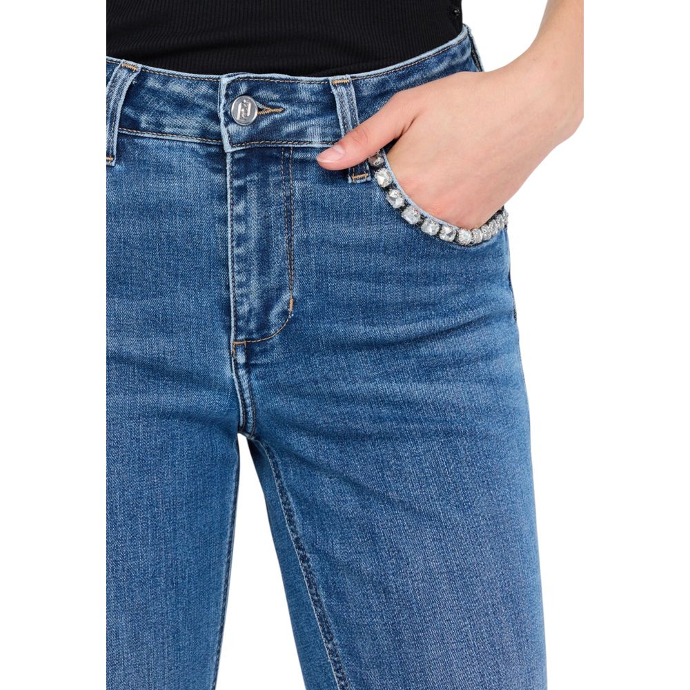 Liu Jo Blue Cotton Bootcut Jeans | Regal Royce