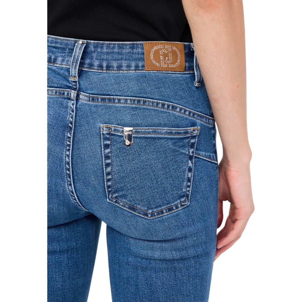 Liu Jo Blue Cotton Bootcut Jeans | Regal Royce