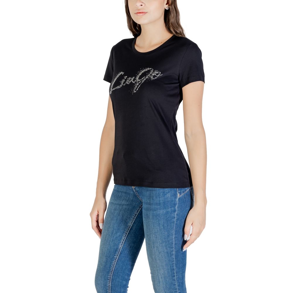 Liu Jo Black Cotton T-Shirt | Regal Royce