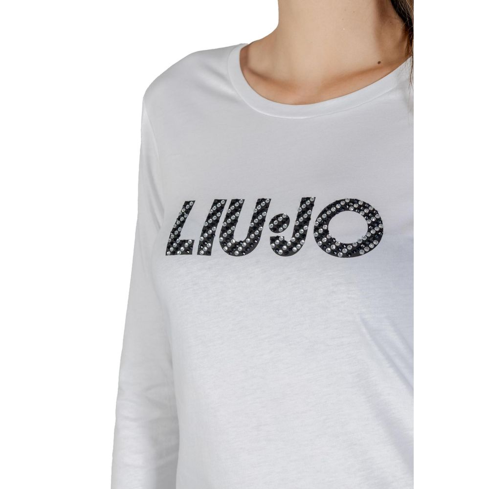 Liu Jo White Cotton Long Sleeve T-Shirt | Regal Royce