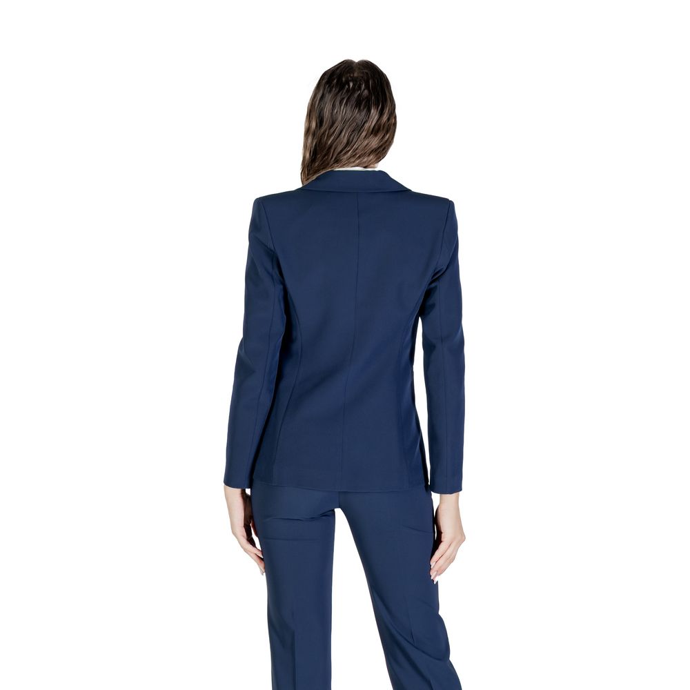 Rinascimento Blue Polyester Blazer | Regal Royce
