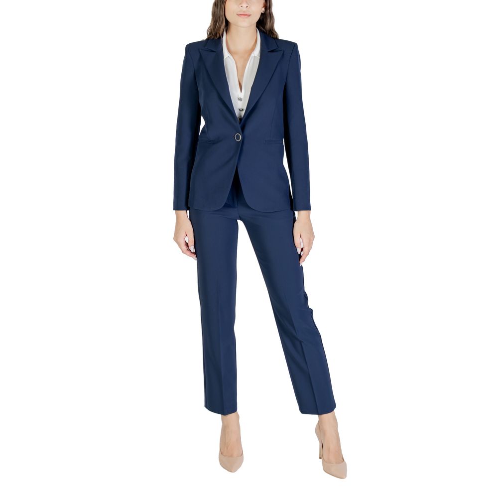 Rinascimento Blue Polyester Blazer | Regal Royce