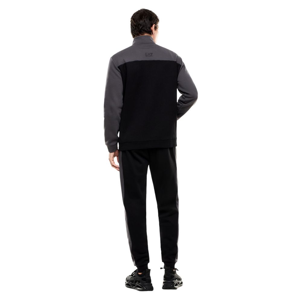 EA7 Emporio Armani Black Cotton Sweatsuit | Regal Royce