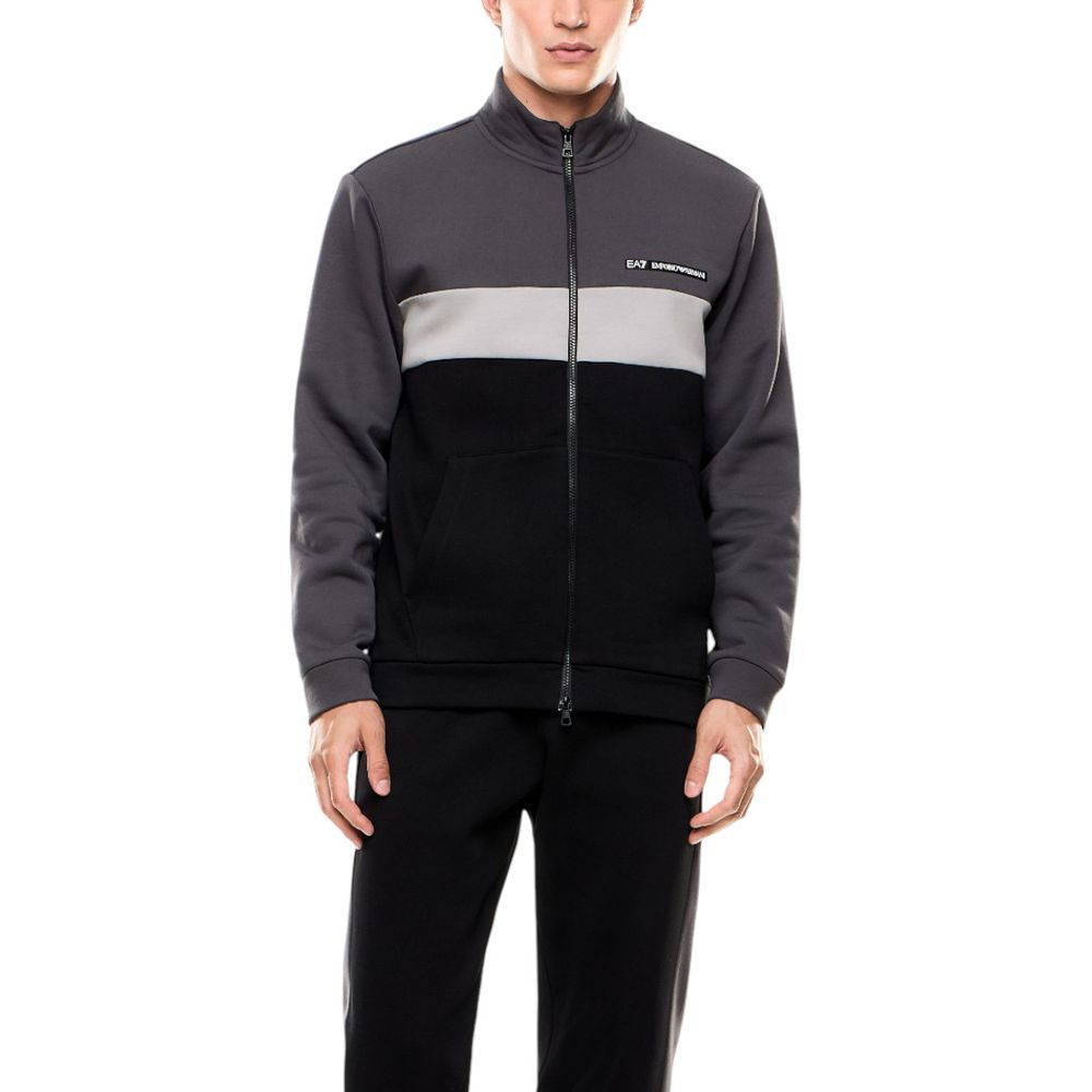 EA7 Emporio Armani Black Cotton Sweatsuit | Regal Royce