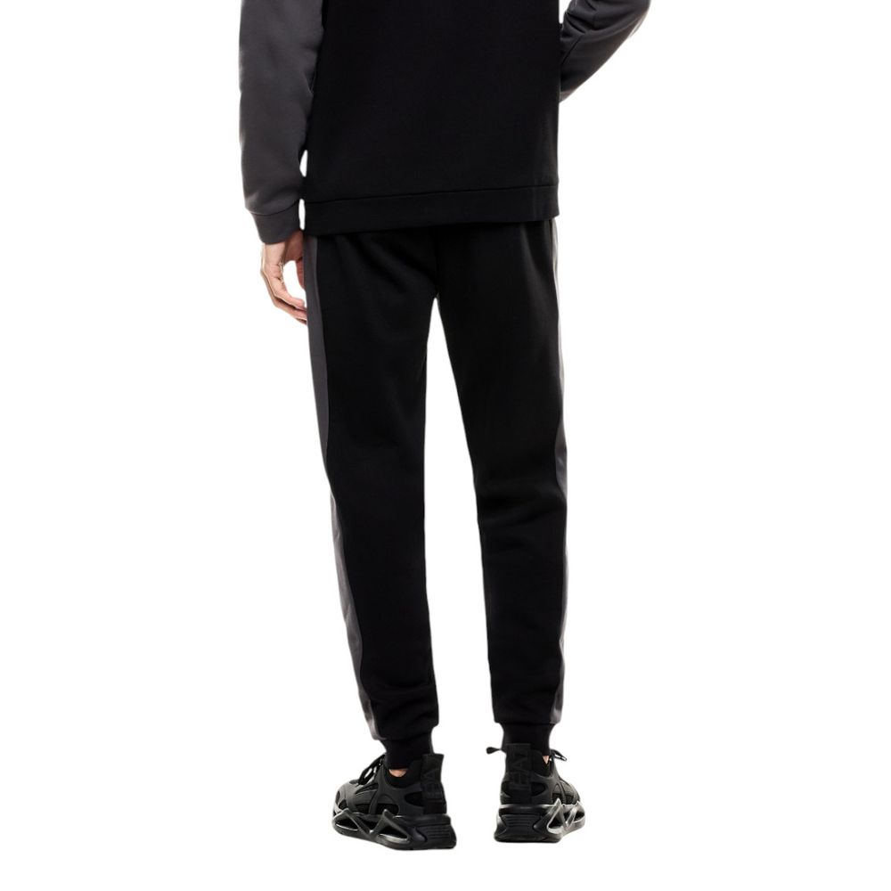 EA7 Emporio Armani Black Cotton Sweatsuit | Regal Royce