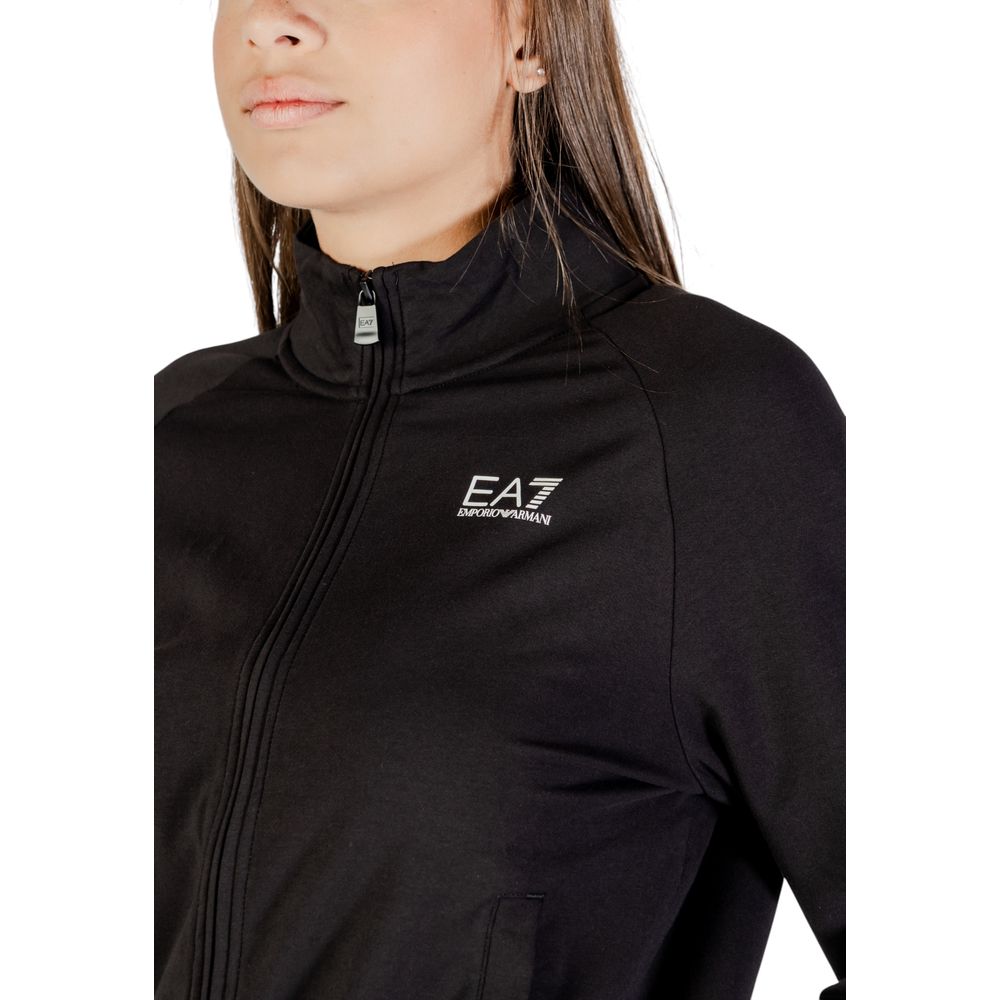 EA7 Emporio Armani Black Cotton Tracksuit | Regal Royce