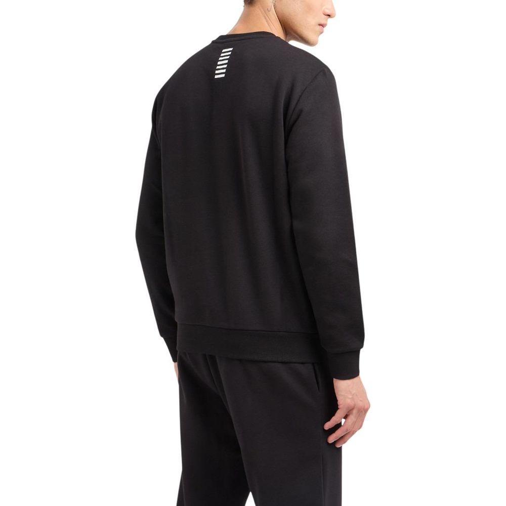 EA7 Emporio Armani Black Cotton Sweatshirt | Regal Royce
