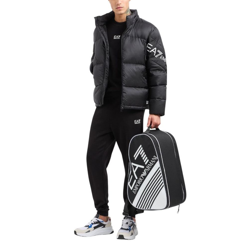 EA7 Emporio Armani Black Cotton Sweatshirt | Regal Royce