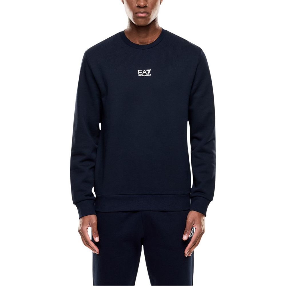 EA7 Emporio Armani Blue Cotton Sweatshirt | Regal Royce