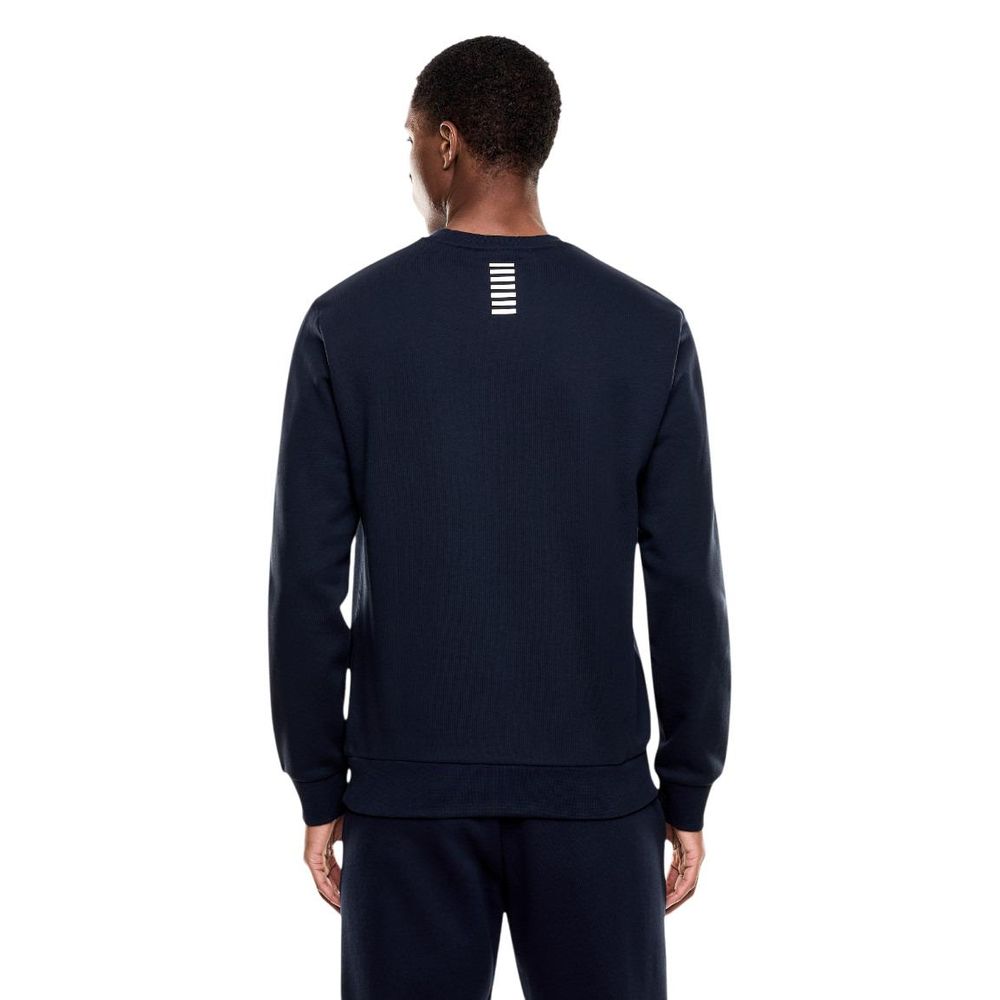 EA7 Emporio Armani Blue Cotton Sweatshirt | Regal Royce