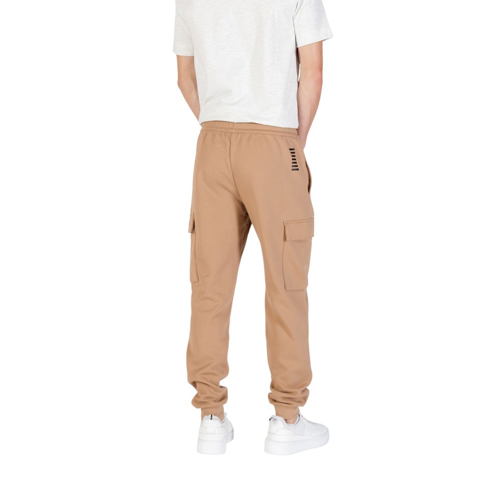 EA7 Emporio Armani Beige Cotton Joggers (Workout Pants) | Regal Royce