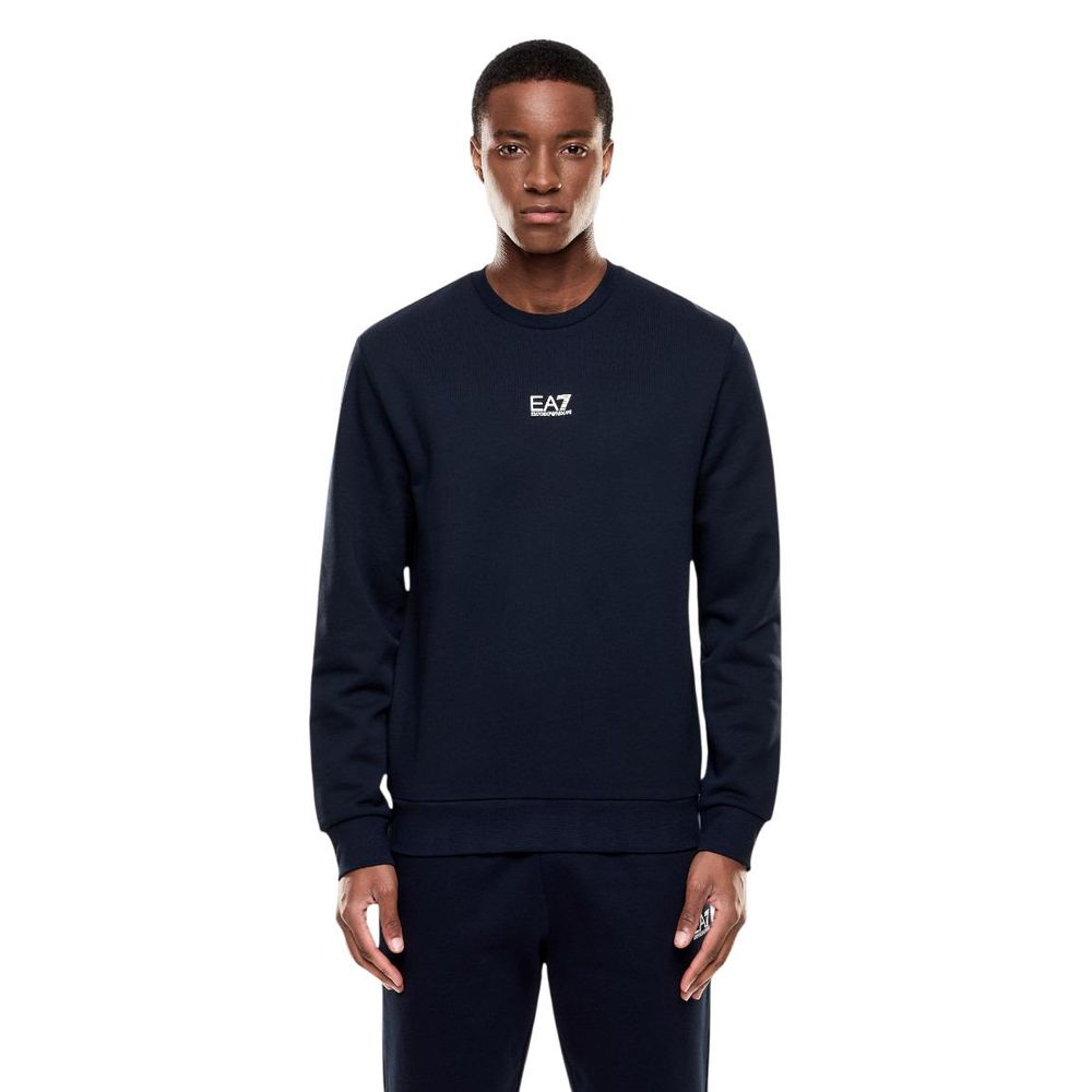 EA7 Emporio Armani Blue Cotton Sweatshirt | Regal Royce