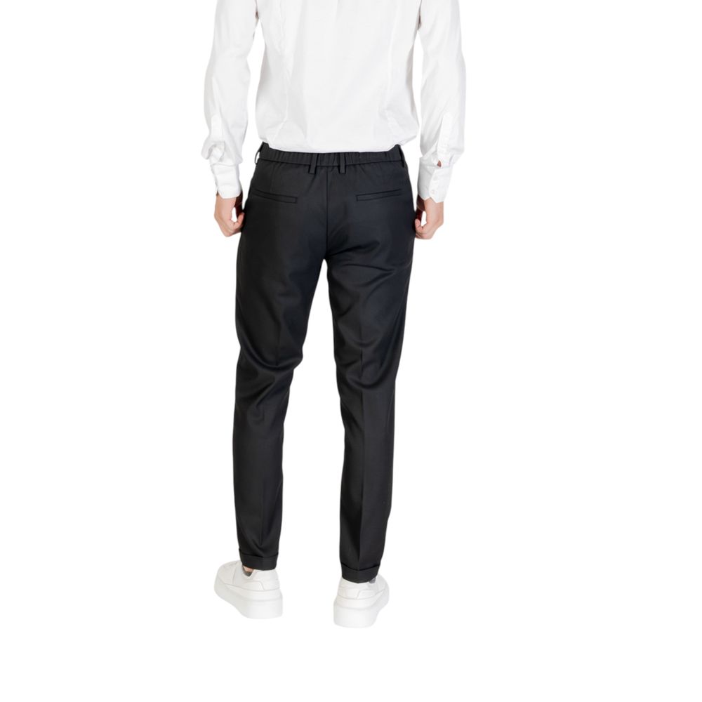 Antony Morato Black Polyester Skinny Pants | Regal Royce