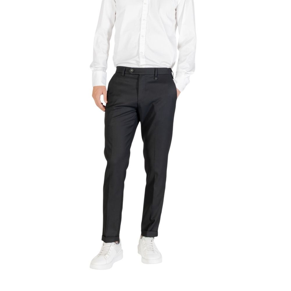 Antony Morato Black Polyester Skinny Pants | Regal Royce