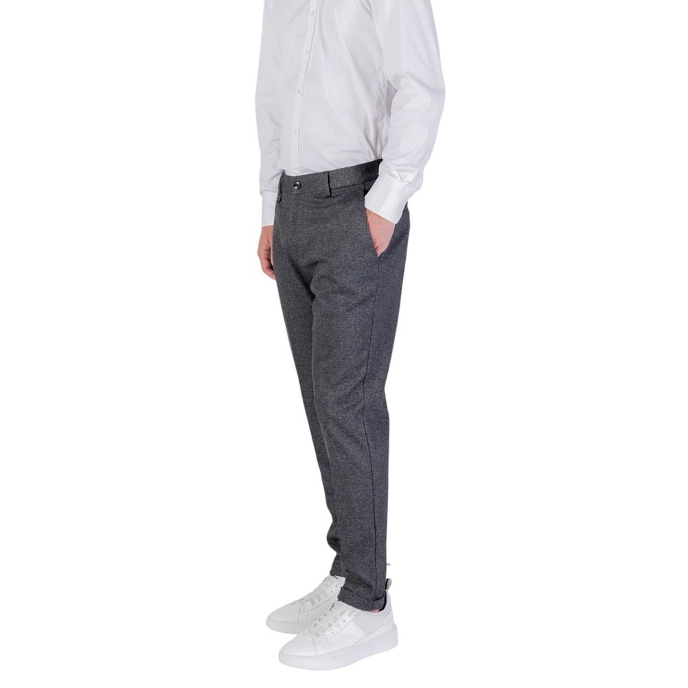 Antony Morato Gray Polyester Skinny Pants | Regal Royce