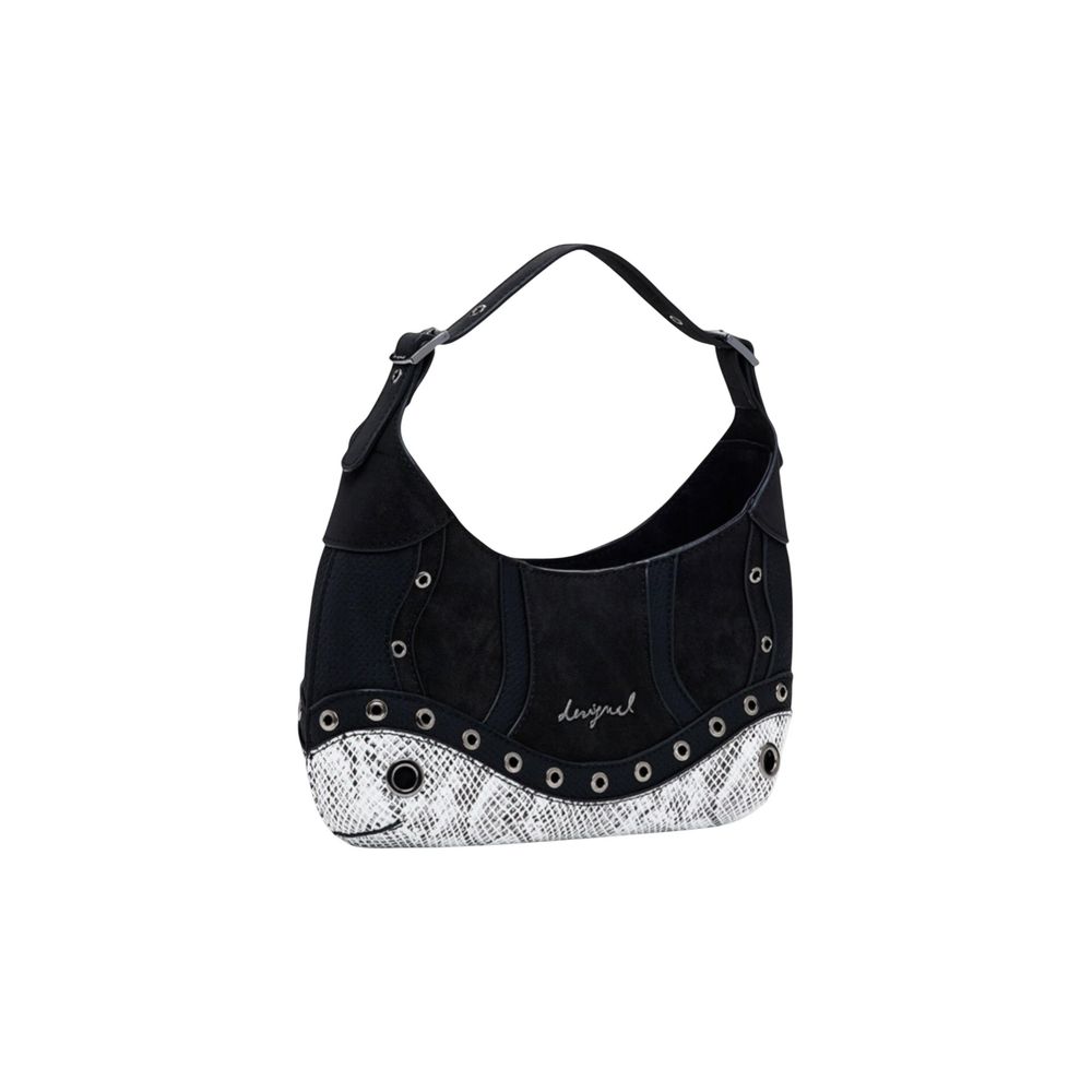 Desigual Black Polyethylene Handbag | Regal Royce