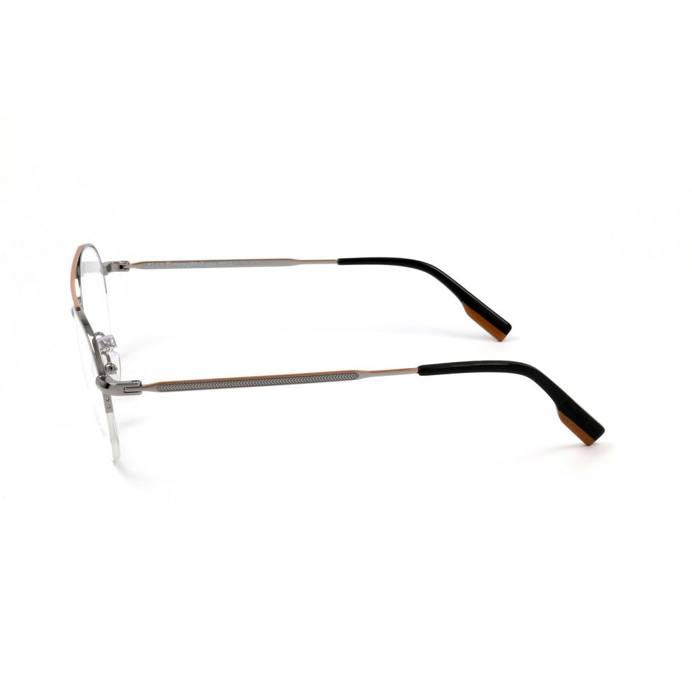 Ermenegildo Zegna Gray Metal Glasses (Frames) | Regal Royce