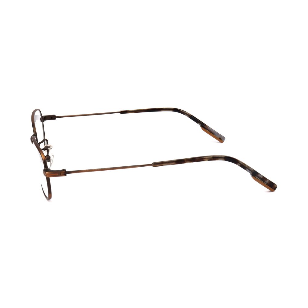 Ermenegildo Zegna Brown Metal Glasses (Frames) | Regal Royce