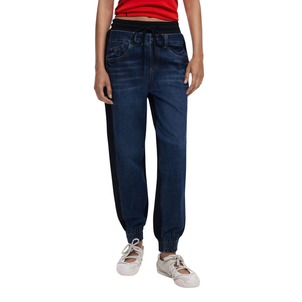 Desigual Blue Cotton Joggers (Workout Pants) | Regal Royce