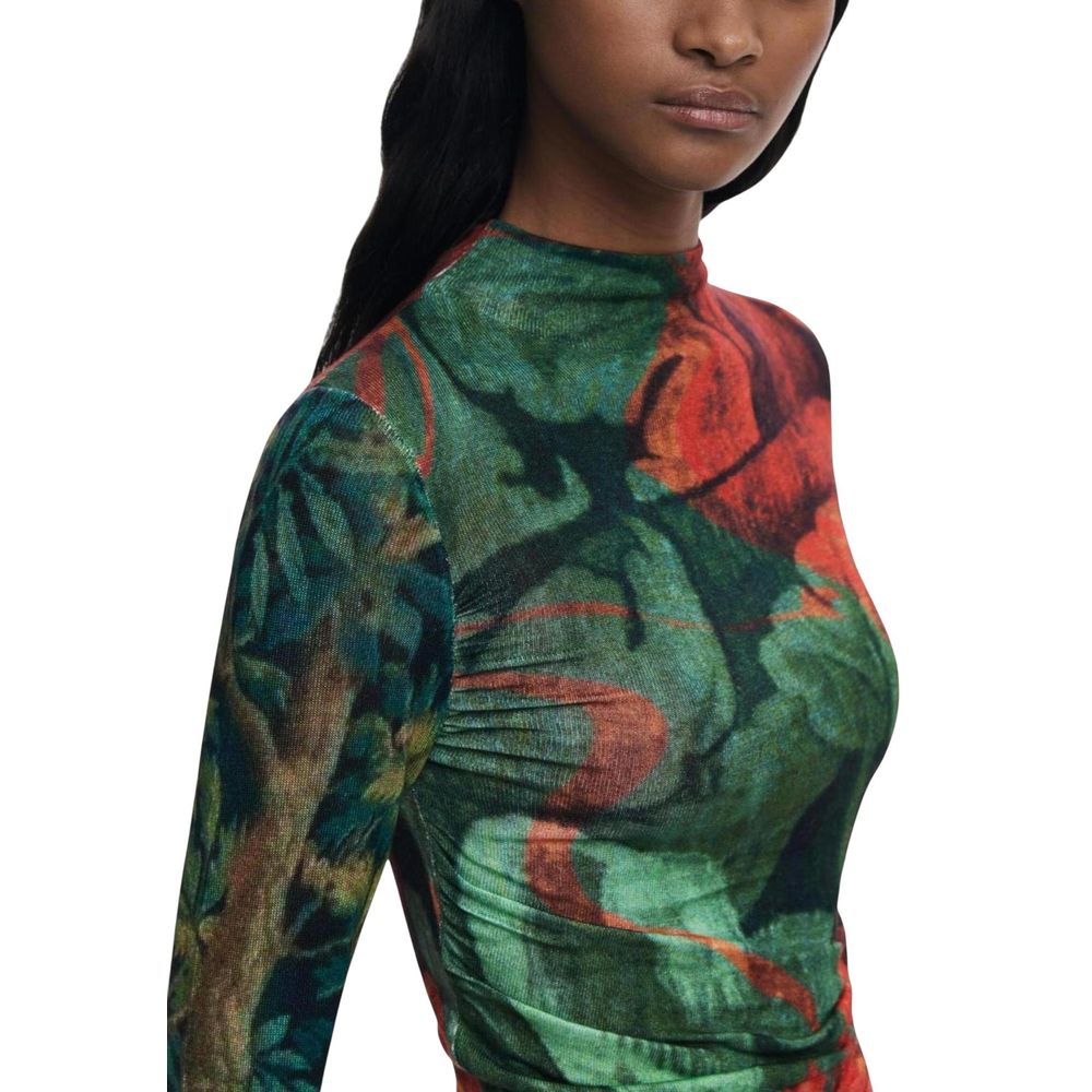 Desigual Bicolor Viscose Long Sleeve T-Shirt | Regal Royce