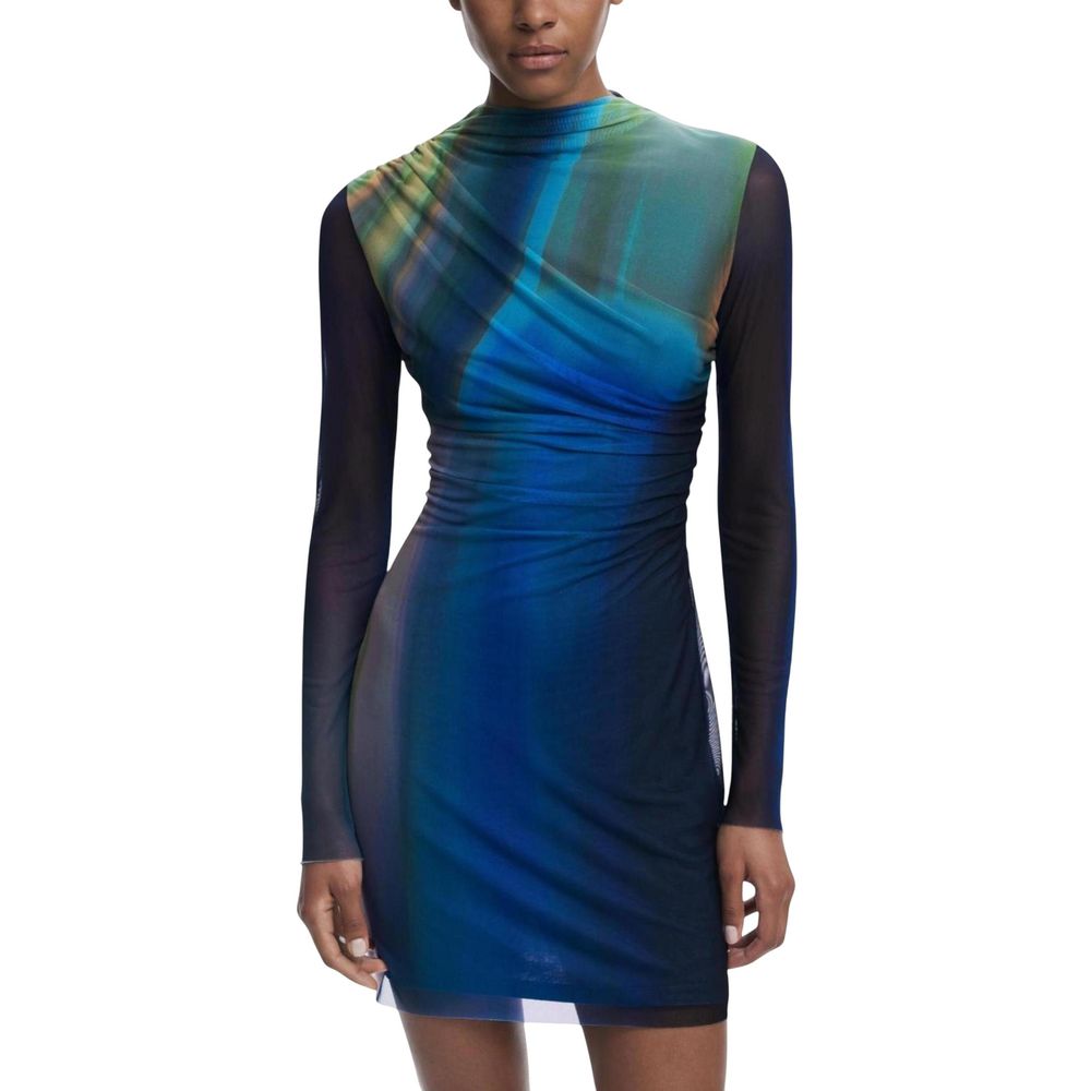 Desigual Blue Polyester Short Dress | Regal Royce