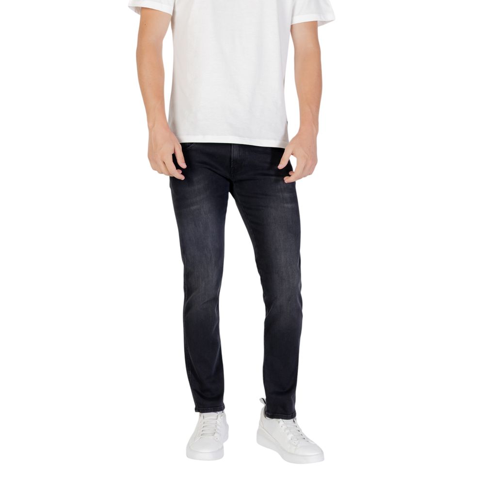 Replay Black Cotton Skinny Jeans | Regal Royce