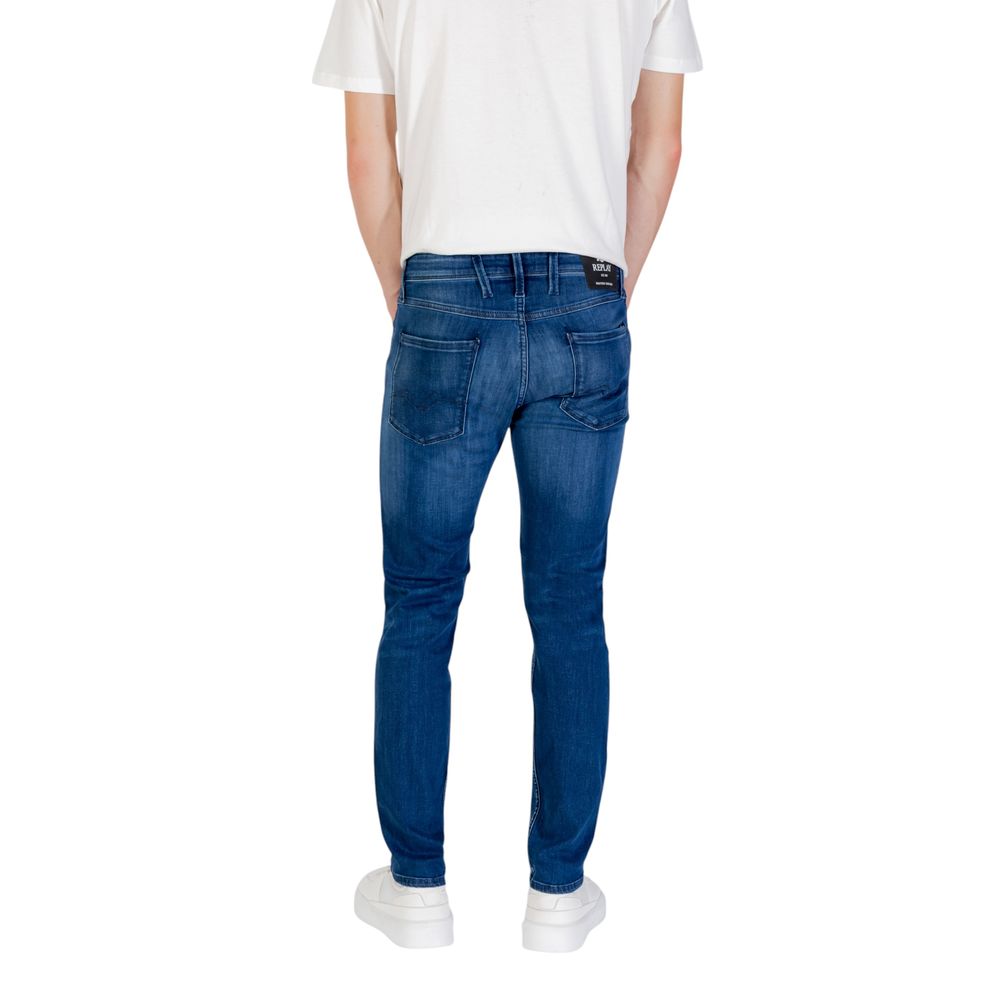 Replay Blue Cotton Skinny Jeans | Regal Royce