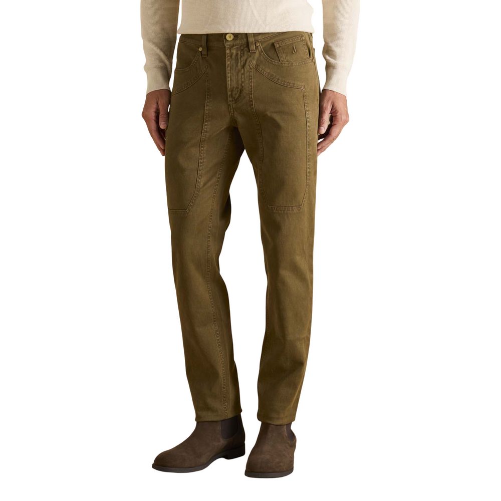 Jeckerson Brown Cotton Skinny Jeans | Regal Royce
