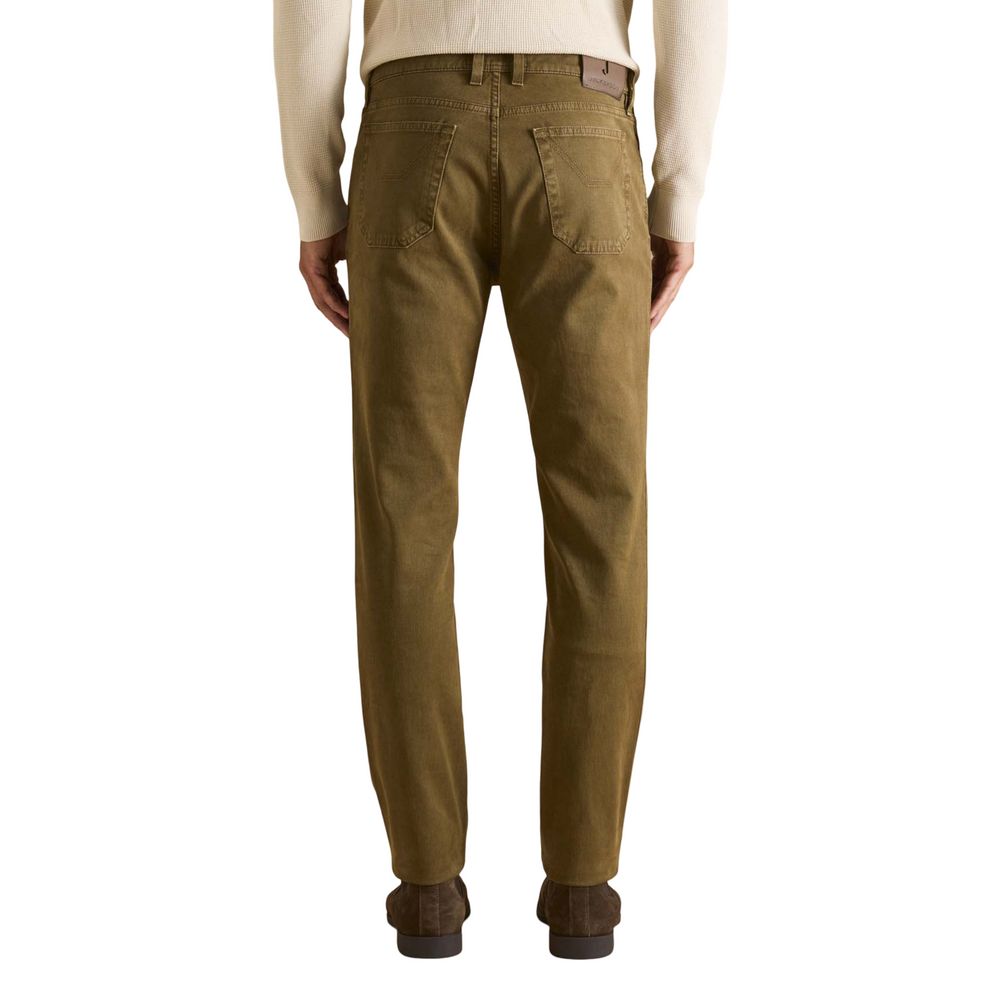 Jeckerson Brown Cotton Skinny Jeans | Regal Royce