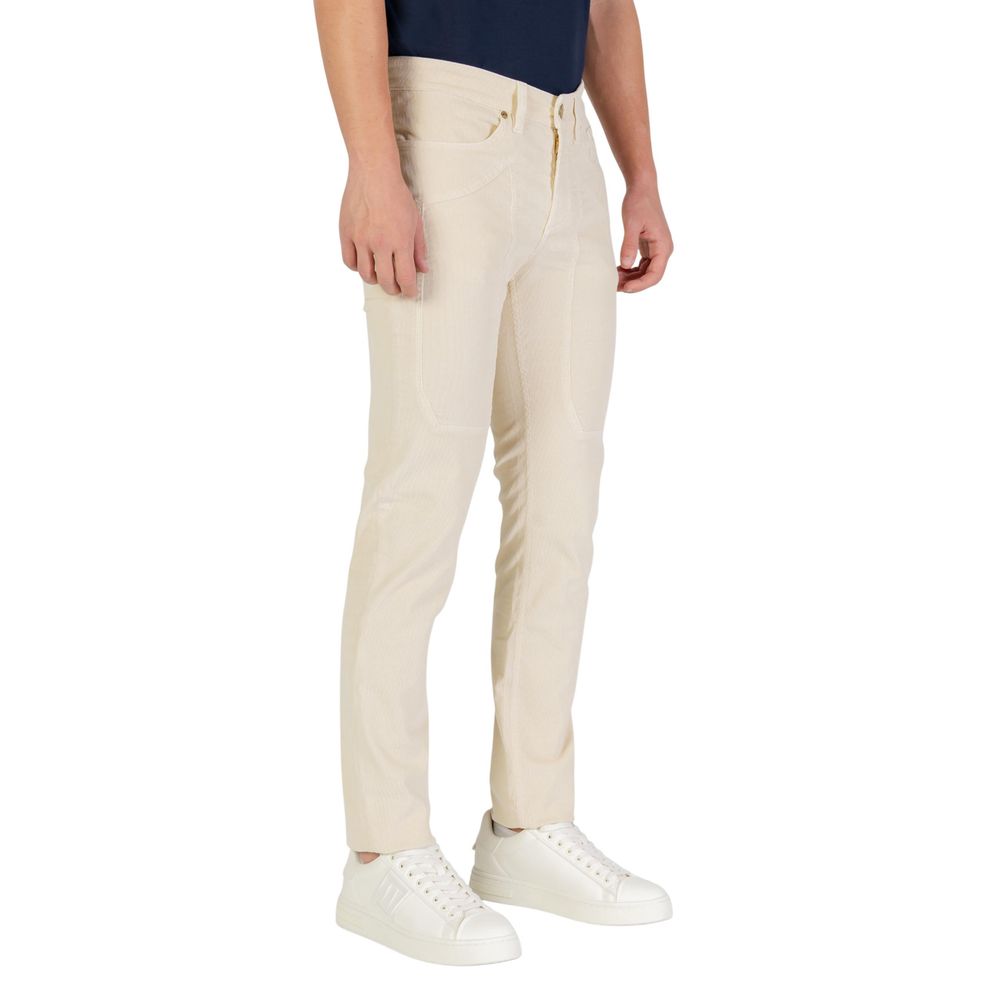 Jeckerson Cream Cotton Skinny Jeans | Regal Royce