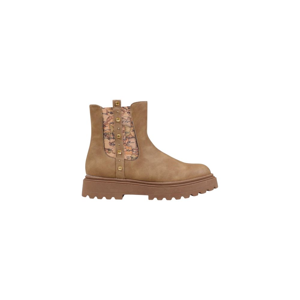 Alviero Martini Prima Classe Beige Polyethylene Ankle Boots | Regal Royce