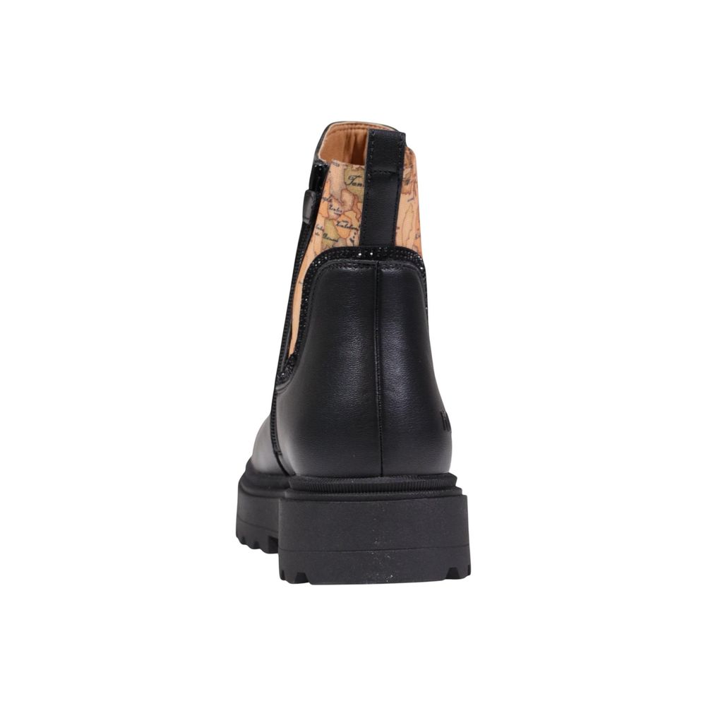 Alviero Martini Prima Classe Black Polyethylene Ankle Boots | Regal Royce