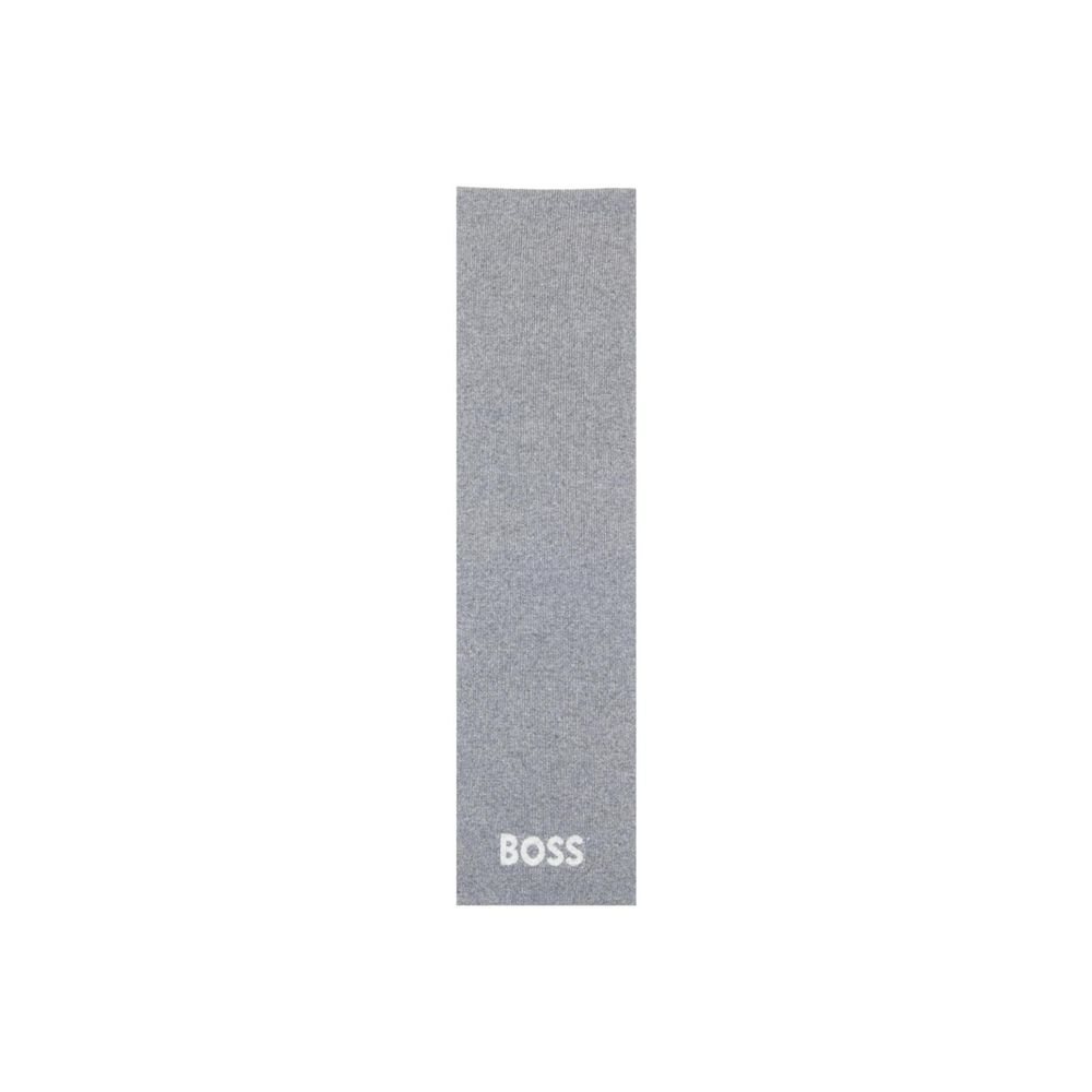 Hugo Boss Gray Polyacrylic Scarf | Regal Royce