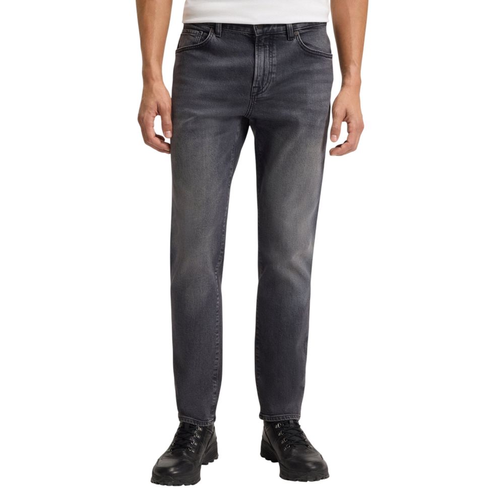 Hugo Boss Gray Cotton Relaxed Fit Jeans | Regal Royce