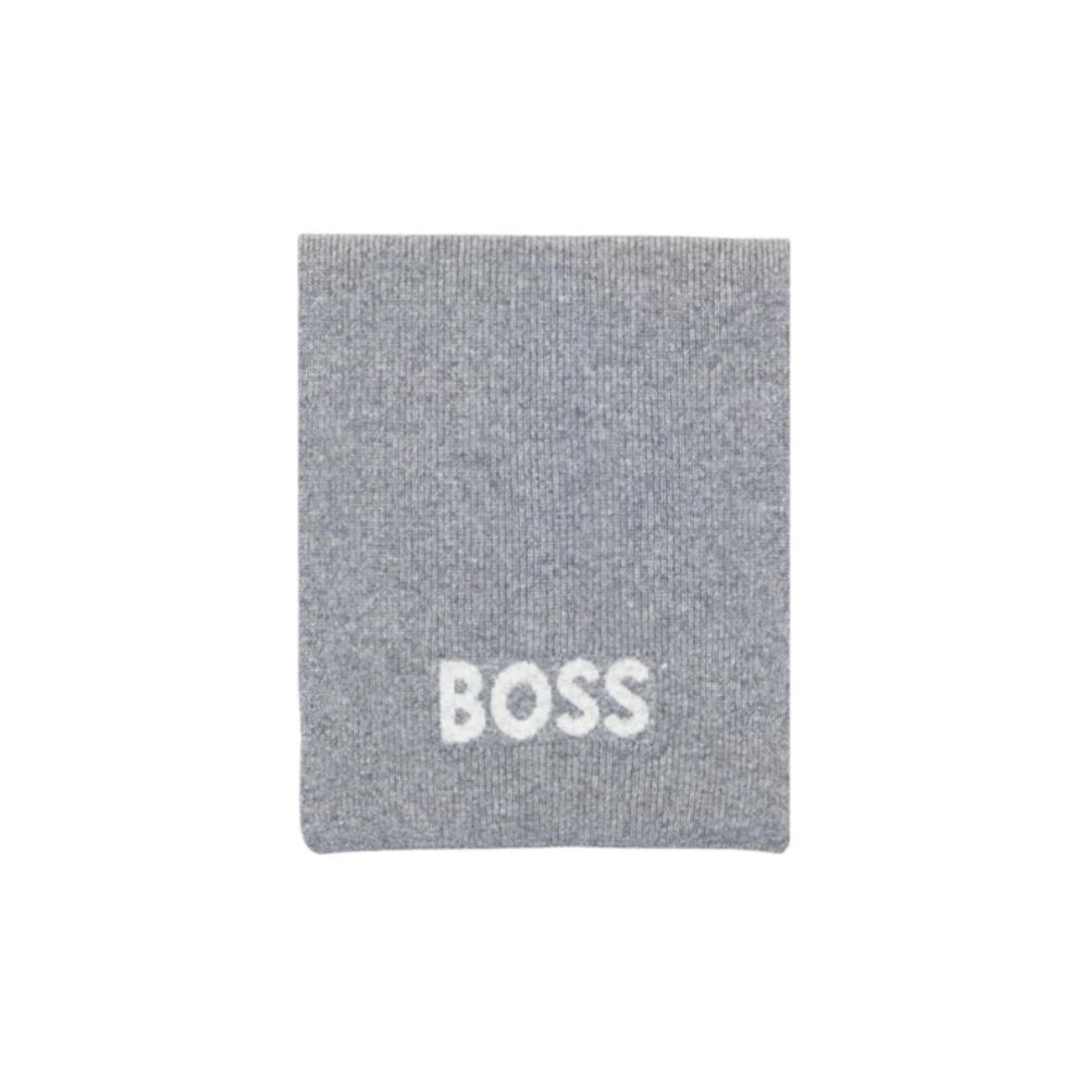 Hugo Boss Gray Polyacrylic Scarf | Regal Royce