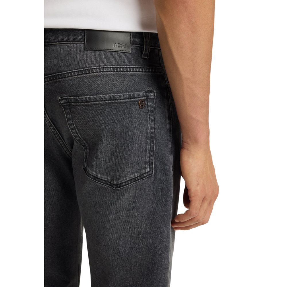 Hugo Boss Gray Cotton Relaxed Fit Jeans | Regal Royce