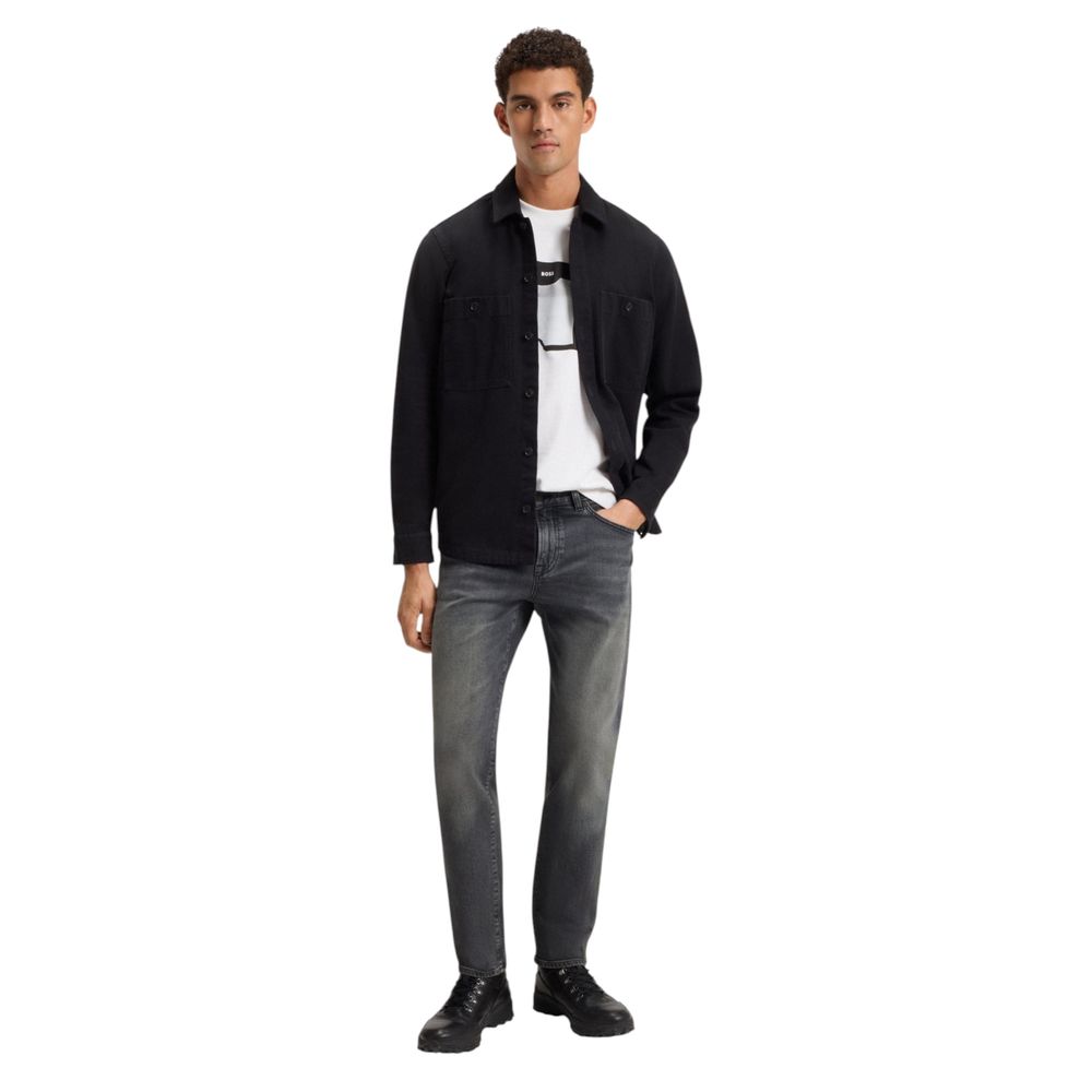 Hugo Boss Gray Cotton Relaxed Fit Jeans | Regal Royce