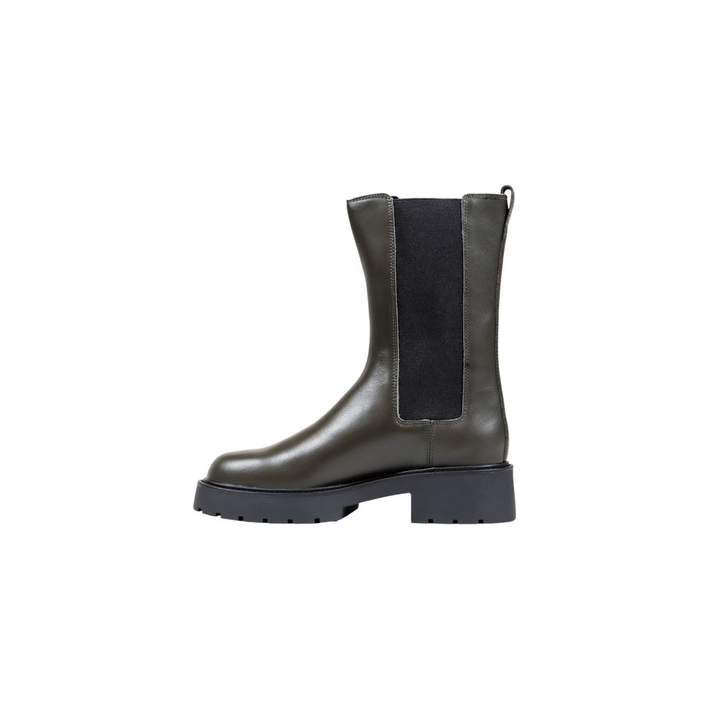 Calvin Klein Jeans Gray Leather Ankle Boots | Regal Royce