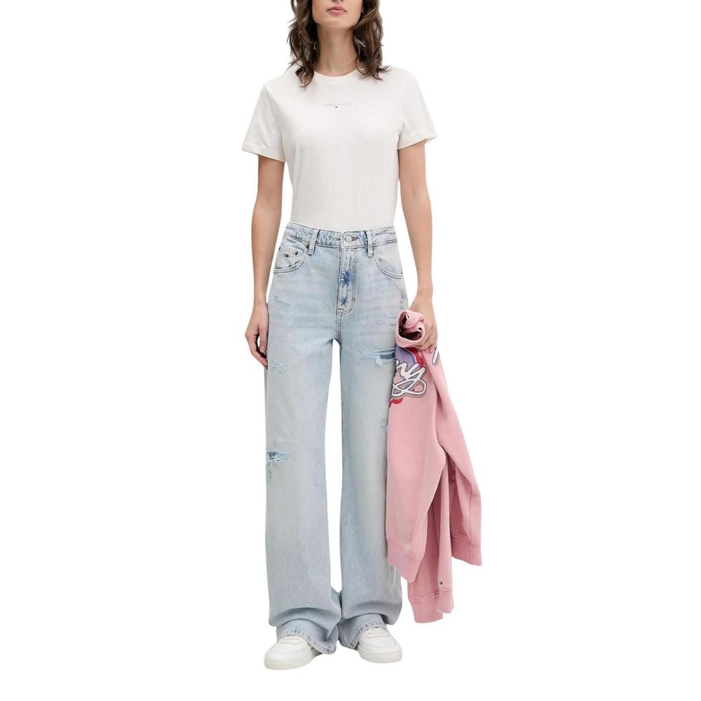 Tommy Hilfiger Jeans Light Blue Recycled Cotton Mom Jeans | Regal Royce