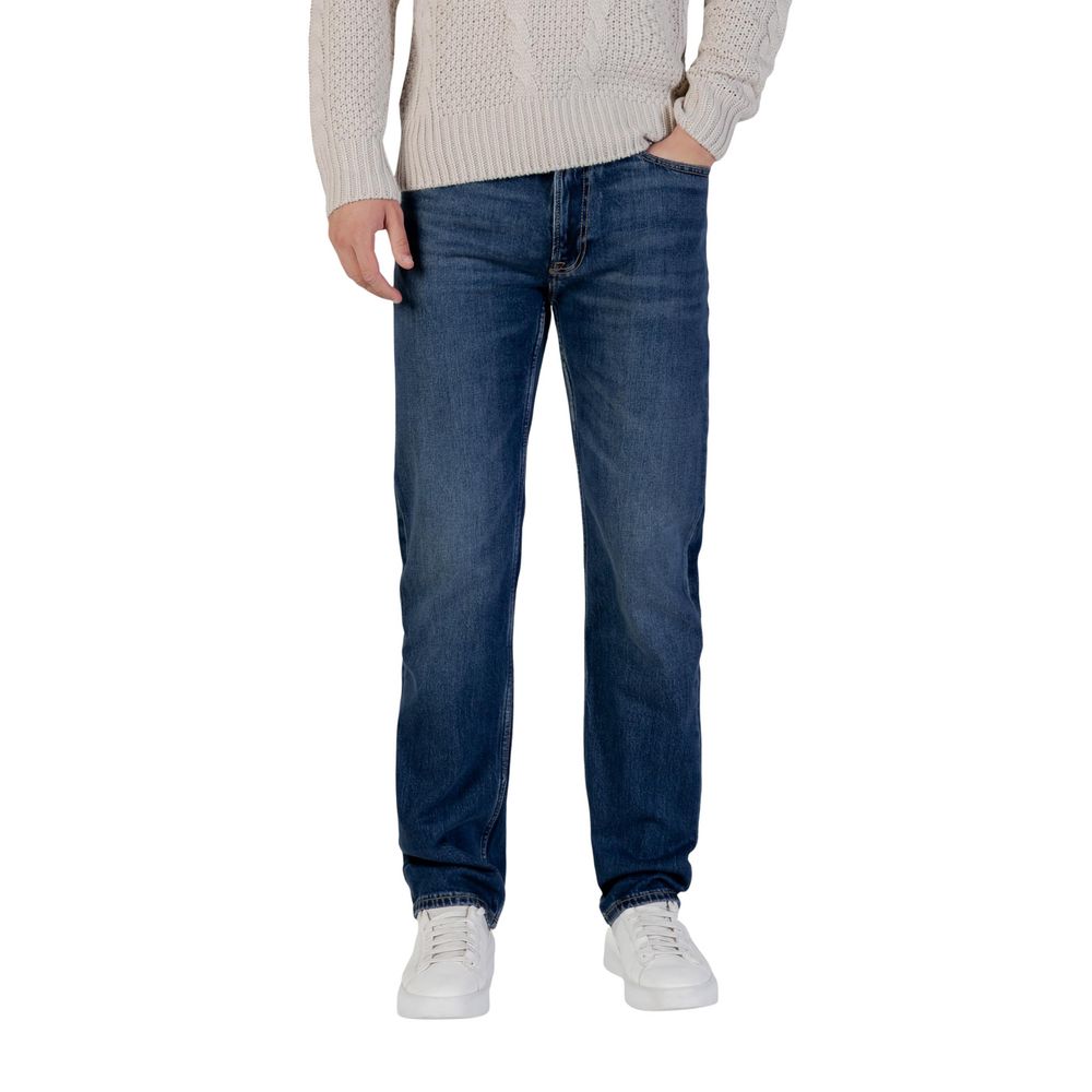 Calvin Klein Jeans Black Cotton Relaxed Fit Jeans | Regal Royce