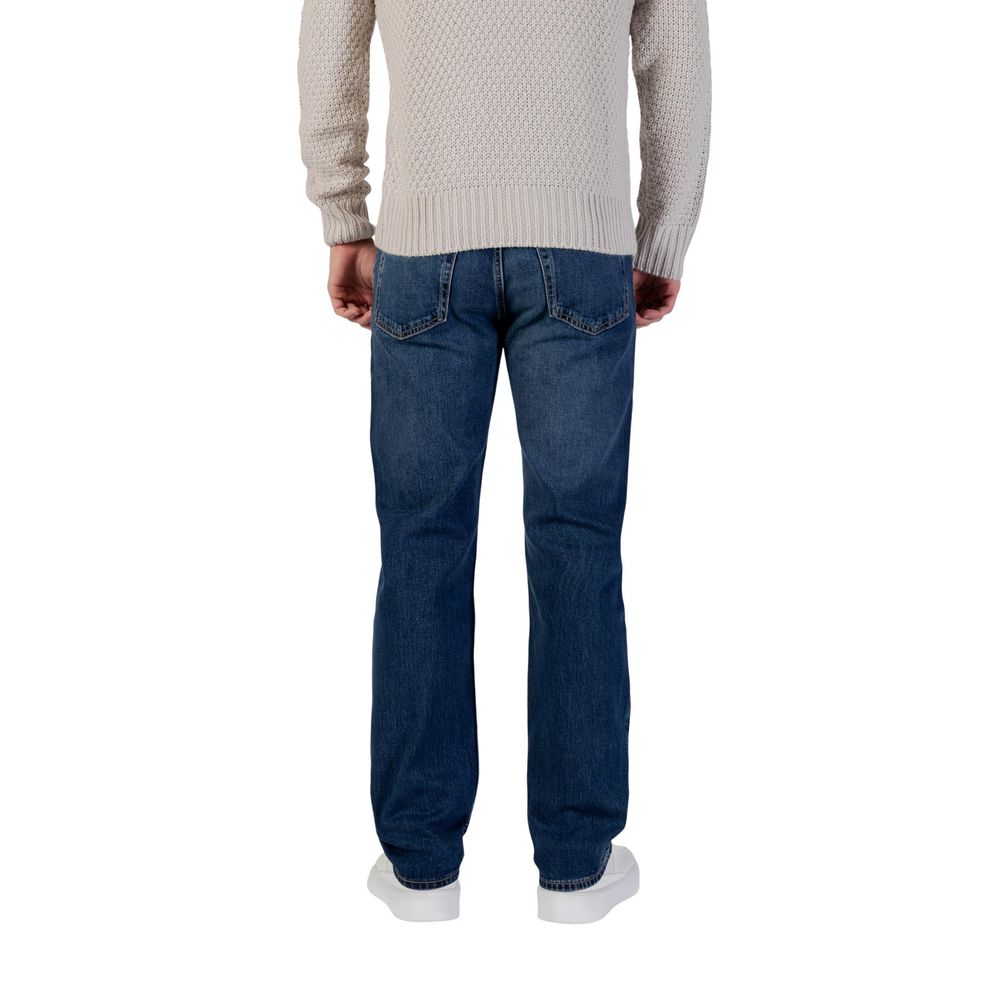 Calvin Klein Jeans Black Cotton Relaxed Fit Jeans | Regal Royce